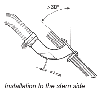 Exhaust Stern lead-through 1 5400 FITTING